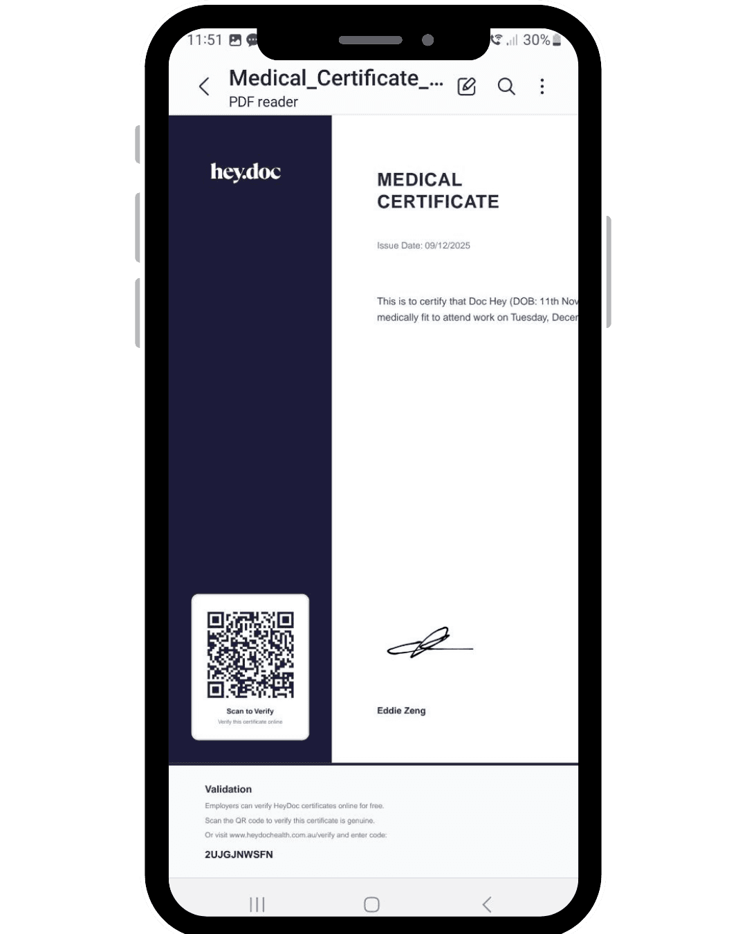 Receive Your Certificate